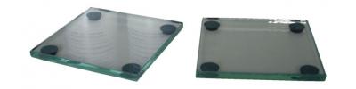 ET031-2 Pair of 85 mm Square Glass Plates